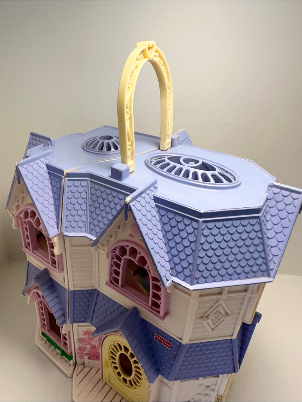 FISHER-PRICE 2003 Sweet Streets Victorian Dollhouse with Handle Mattel - Picture 14 of 15